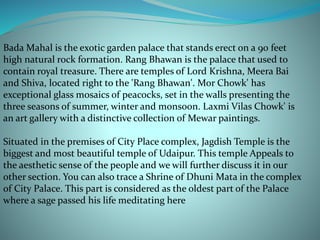 City palace ,udaipur by hitesh malani | PPTX