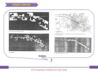 Analysis
ROBERT VENTURI
CITY PLANNING THEORIES OF POST WAR
 