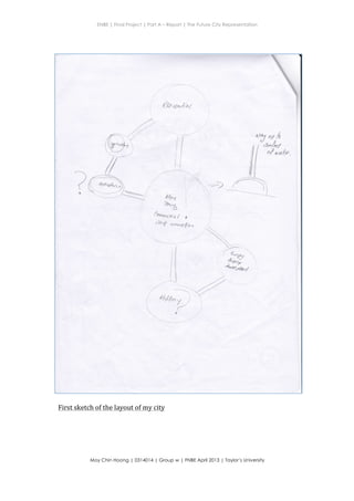 ENBE | Final Project | Part A – Report | The Future City Representation
	
  
Moy Chin Hoong | 0314014 | Group w | FNBE April 2013 | Taylor’s University
	
  
	
  
v---
I
I
--'
-I>-'-:=
7'
.
{At,*,J*t"
. ',/---.-.----/

I
14*rl
ftv"t
a
(autlr4tl ,-
'b* .lahq 6L*t .,
tt*.*
, --.--''/'t'
First	
  sketch	
  of	
  the	
  layout	
  of	
  my	
  city	
  
 