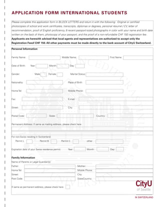 City University of Seattle in Switzerland | PDF