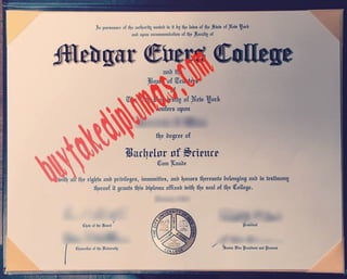 City University of New York of Medgar Evers College diploma