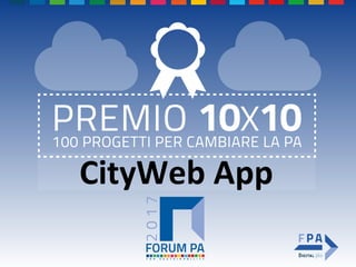 CityWeb App
 