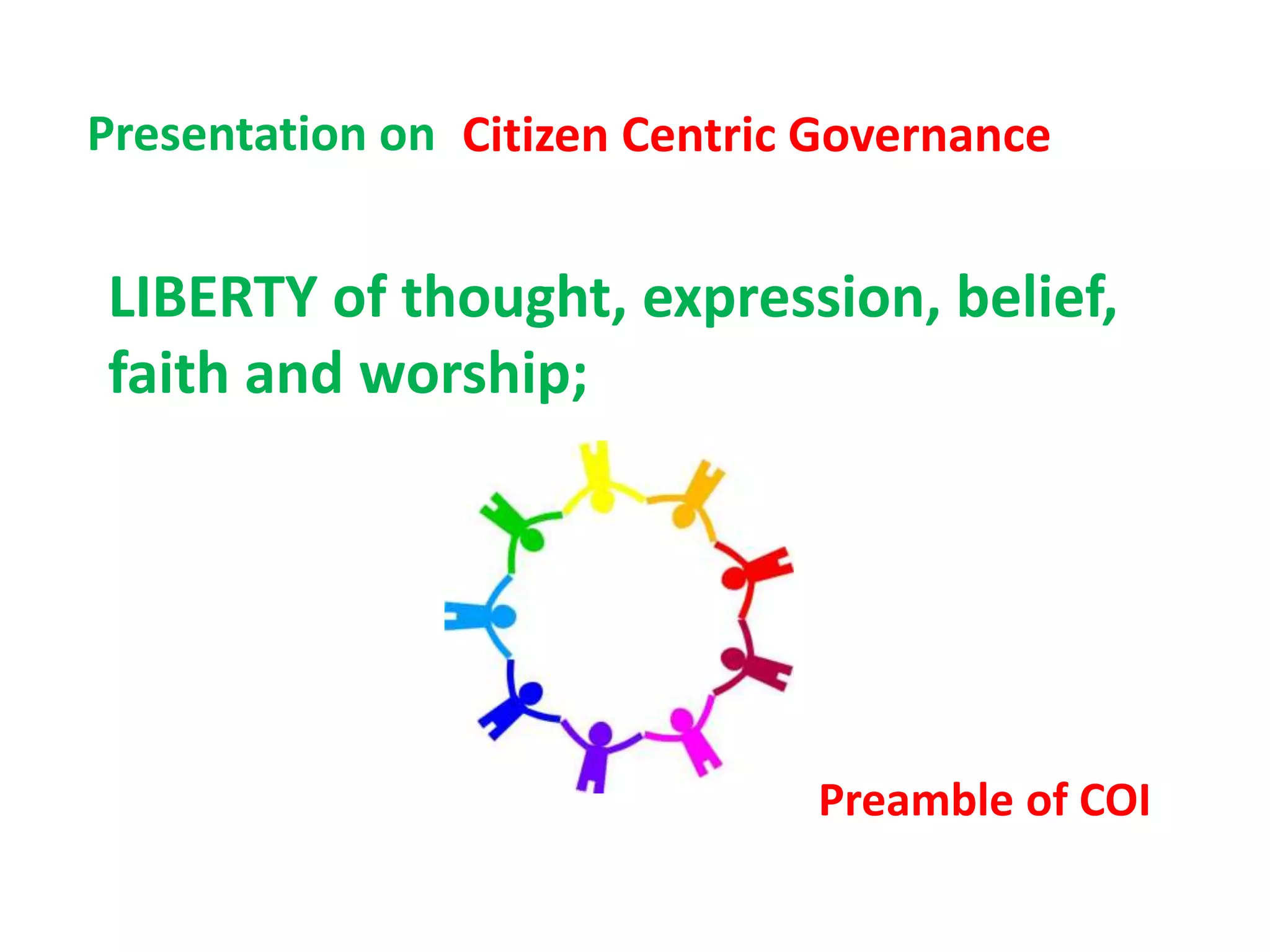 Citzen Centric Administration Pptx