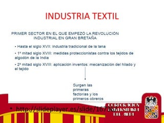 INDUSTRIA TEXTIL
• http://slideplayer.es/slide/16736/
 
