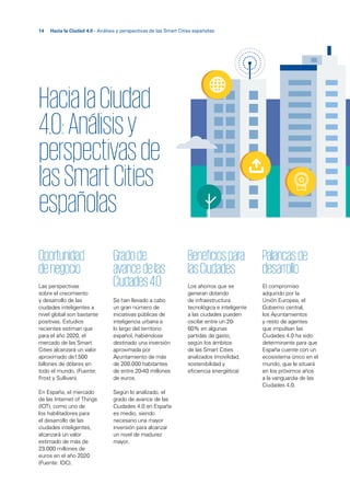 Hacia la Ciudad 4.0: análisis y perspectivas de las smart cities españolas