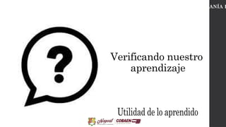 CIUDADANÍA D
Verificando nuestro
aprendizaje
 