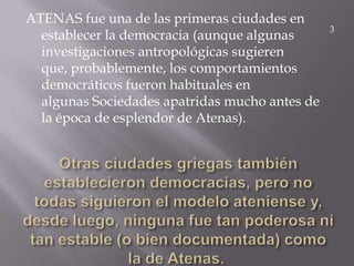 Atenas y la Democracia (Educacion Ciudadana ) | PPTX