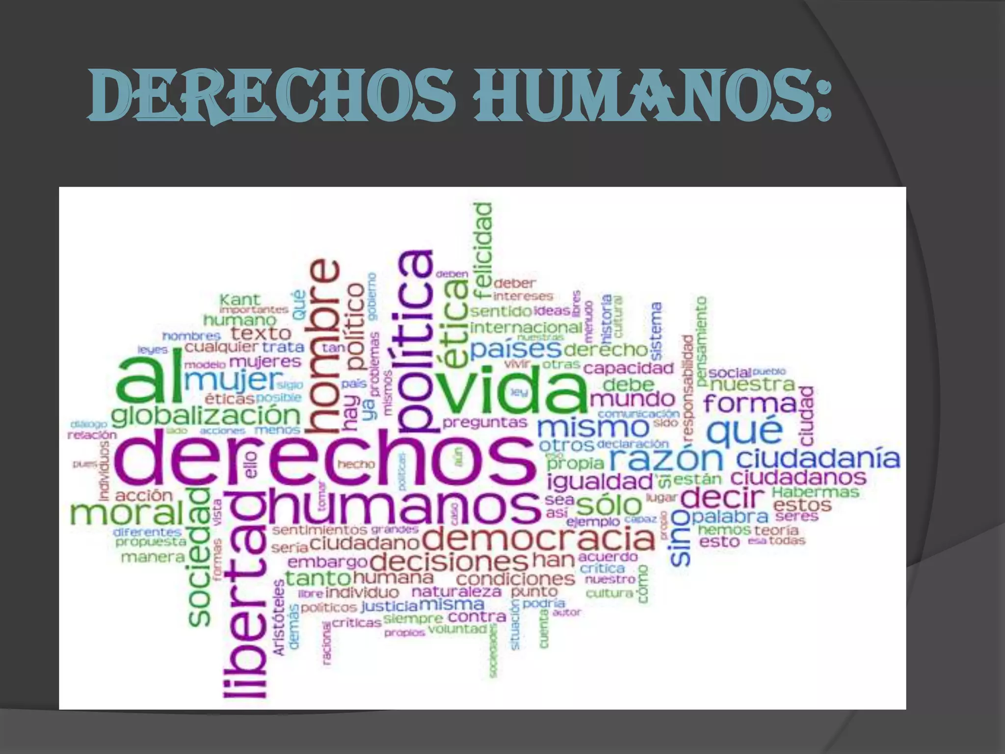DERECHOS HUMANOS: