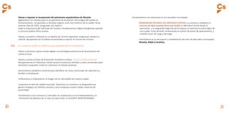 20 21
	
	 -Vamos a impulsar la recuperación del patrimonio arquitectónico de Alicante.
	 Agilizaremos los trámites para la recuperación de la estación más antigua de España en
	 funcionamiento, recuperando su fachada original, como hito histórico de la ciudad. Dicha 	
	 estación data de 1950, inaugurada por Isabel II.
	 -Dada la importancia del Patronato de Turismo, recuperaremos la figura del gerente sacando 	
	 a concurso público dicha la plaza.
	 -Vamos a convertir a Alicante en un destino de Turismo deportivo, congresual, sanitario y 		
	 cultural. Apoyaremos las iniciativas encaminadas a mejorar el turismo de cruceros.
3.4.	 Un comercio activo y dinámico que apueste por la innovación.
	 -Vamos a promover planes locales ligados a la estrategia autonómica de dinamización del 		
	 comercio local.
	 -Vamos a construir Áreas de Promoción Económica Urbana “Centro Comercial Abierto”.
	 Recuperaremos el Urbanismo Comercial para reurbanizar avenidas y calles comerciales para 	
	 dinamizar el pequeño comercio y favorecer el tránsito peatonal.
	 -Generaremos señalética comercial para identificar las zonas comerciales de cada barrio y 	
	 facilitar su localización.
	 -Unificaremos y mejoraremos la imagen de los mercadillos de nuestra ciudad.
	 -Crearemos el sello de calidad municipal. Queremos un comercio a la vanguardia que
	 genere sinergias con distintos sectores y que enriquezca nuestro tejido comercial de
	 proximidad.
	-Facilitaremos a los comercios y mercados ser respetuosos con el medioambiente y la
	 eliminación de plásticos de un solo uso para hacer un ALICANTE BIORESPONSABLE.
	 -Aumentaremos las inversiones en los mercados municipales.
		-RENOVACIÓN INTEGRAL DEL MERCADO CENTRAL y su entorno, mediante un
		 concurso de ideas arquitectónico que diseñe un Mercado Central donde el
		 patrimonio y la vanguardia hagan de dicho espacio un atractivo turístico digno de 	
		 una ciudad como Alicante, aumentando el número de plazas de aparcamiento, y 		
		 creando zonas de carga y descarga.
		 -Invertiremos en la renovación y rehabilitación del resto de Mercados municipales; 	
		 Benalúa, Babel y Carolinas.
 