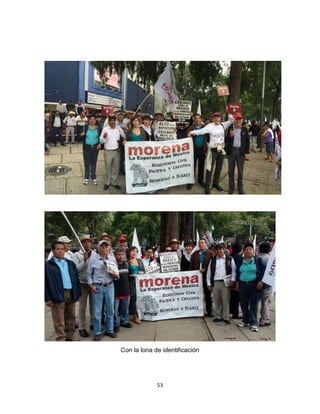 53
Con la lona de identificación
 