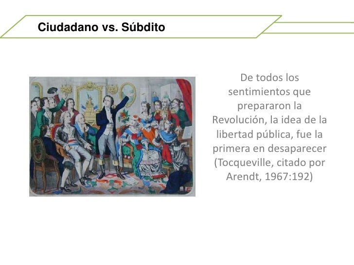 Ciudadano vs subdito