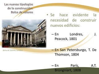 Las nuevas tipologías de la construcción