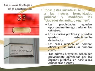 Las nuevas tipologías de la construcción: TeatroSe conserva el modelo barroco.