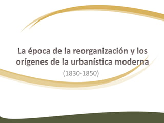 Las nuevas tipologías de la construcción: Hospitales y cárcelesPermanecen sujetos a los modelos tradicionales hasta la difusión del pabellón. El primero fue el hospital Lariboisiére de París, en 1839Por lo que se refiere a cárceles, son dos modelos: La fortaleza cuadrangular, Newgateen Londres, 1770El esquema radial, La Maison de Force en Gantes, 1772 y la PetiteRoquette de París, H. Lebas, 1826.Hospital Lariboisiére de ParísPetiteRoquette de París
