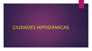 CIUDADES HIPODÁMICAS
 