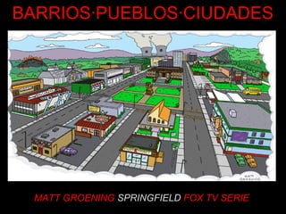 MATT GROENING SPRINGFIELD FOX TV SERIE
BARRIOS·PUEBLOS·CIUDADES
 