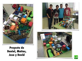Proyecto de
Pablo, Soﬁane,
Andrés y Jose
Ángel
Video de la ciudad al detalle en
Minecraft realizado por ellos mismos
http:...