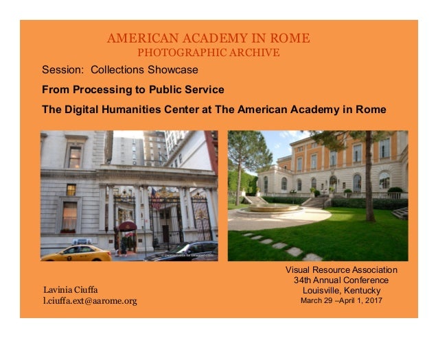 american academy in rome photographic archive american academy in rome