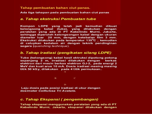 IDPE sebagai bahan Ciut panas-gatot trimulyadi rekso