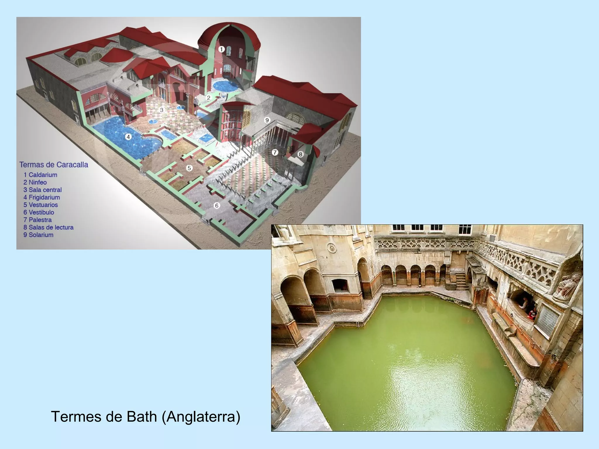 Termes de Bath (Anglaterra)
 