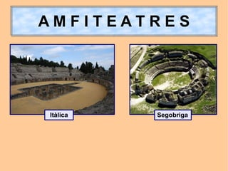 AMFITEATRES




Itàlica   Segobriga
 