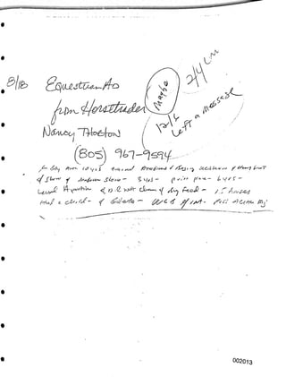 e 002013
/A- /
-i
(805)
Slo-.
L^,o>^
f'-fa-fl < ~
rf-,4 < j.<.c/ / Z^2J'^ZCzf/<-▼'<<-• Z'^i-«--7
■s-v- ? v(/5 - (?!//>' p^-e.- L^/i's:-
<L~o ■Q- A^c^Q - /jT
<( — i^/C 4 y//A- Aj-
 