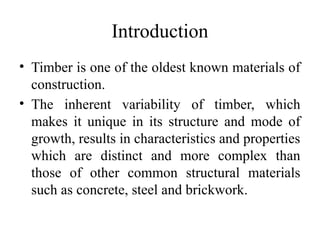 Structural Design of Timber Structures 1 | PPTX
