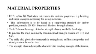 Csh Class Timber Structural Design in Timber Structures 2 | PPTX