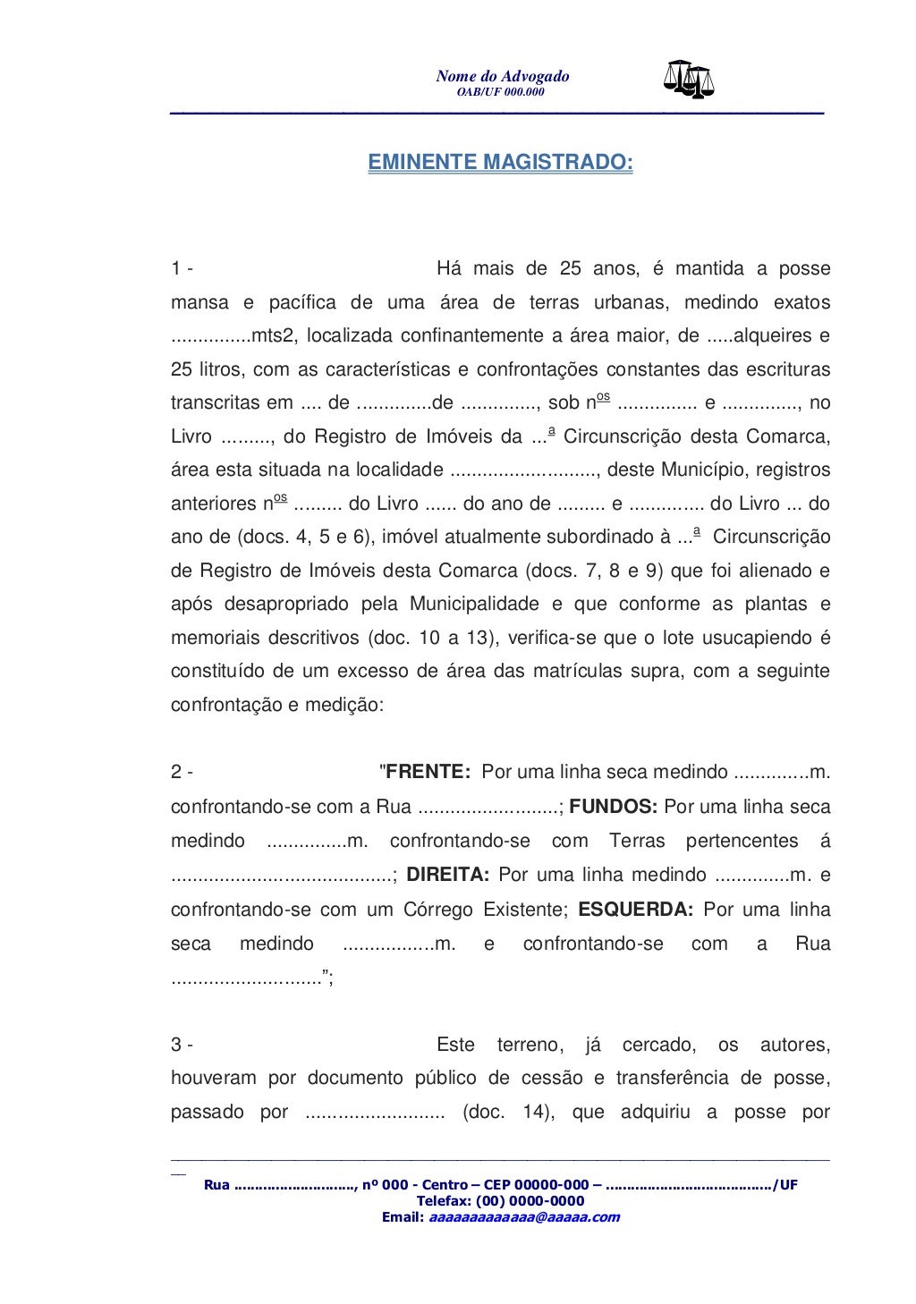 Citação Dos Confinantes Na Ação De Usucapião Novo Cpc