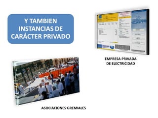 ASOCIACIONES GREMIALES EMPRESA PRIVADA DE ELECTRICIDAD 