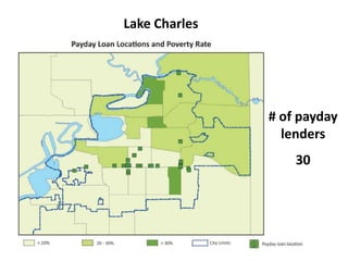 Lake Charles

# of payday
lenders
30

 