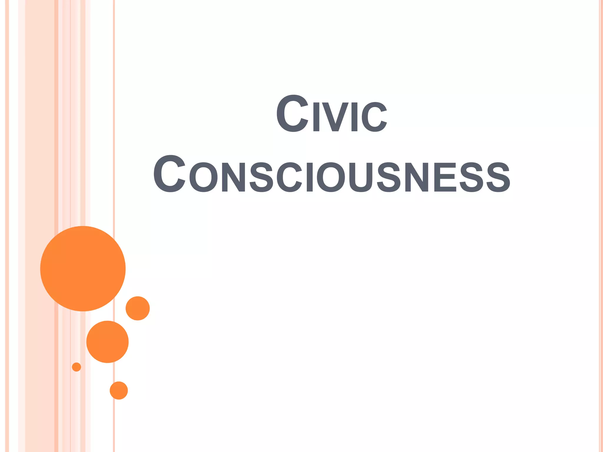 Civic consciousness | PPTX