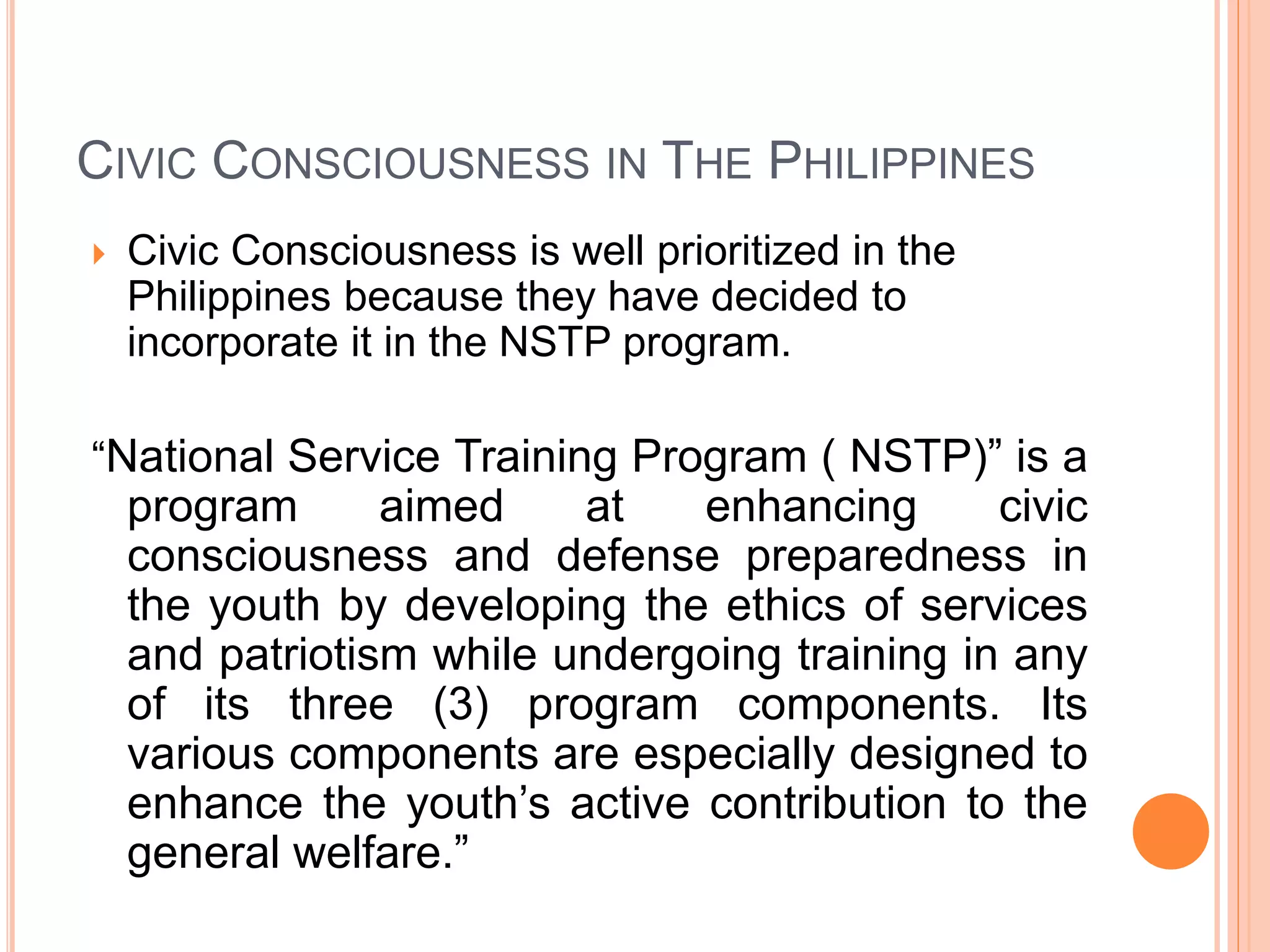 Civic consciousness | PPTX