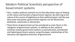 Understanding government and governmental System | PPTX | Politics