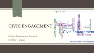 CIVIC ENGAGEMENT
Defining, Evaluating, and Applying It
By: Dylan T. Chaplin
Figure 1; Joo
 