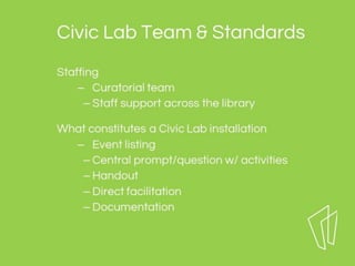 Civic Engagement through Library Programming