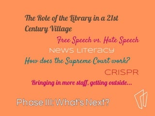 Civic Engagement through Library Programming