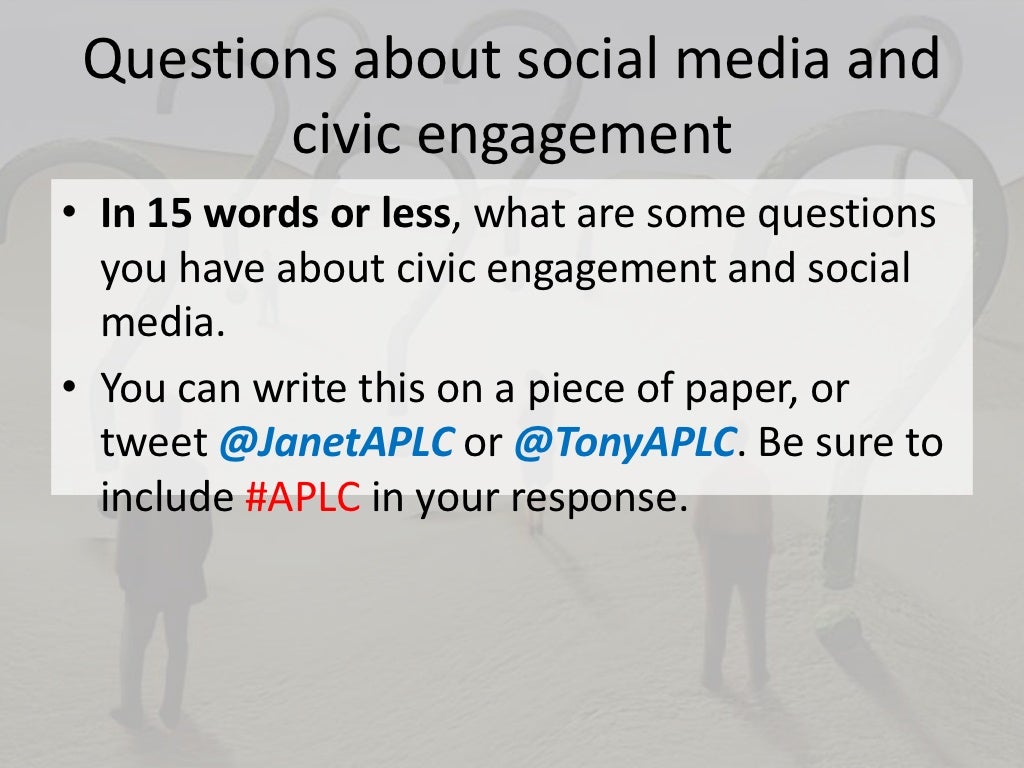 Civic Engagement Through Social Media
