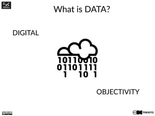 What is DATA?
DIGITAL
OBJECTIVITY
 