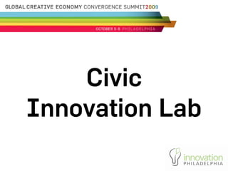 Civic
Innovation Lab
 