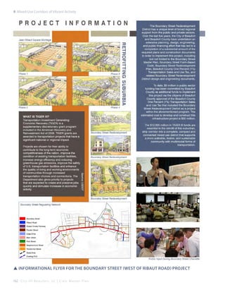 8: Mixed-Use Corridors of Vibrant Activity

SSInformational flyer for the boundary street (west of ribaut road) project
162 C i t y O f B e a u f o r t , S C | C i v i c M a s t e r P l a n

 
