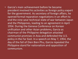 Carlos P. Garcia Biography by Moriset Tan