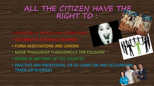 Freedom To Reside In Any Part Of The Country
