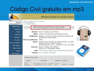 facebook.com/advnery


Código Civil gratuito em mp3
 