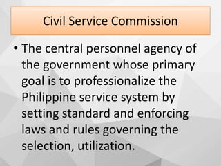 The Civil Service Commission | PPTX