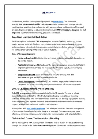 Civil CAD Courses Online: Learn Practical Drafting for Real-World ...