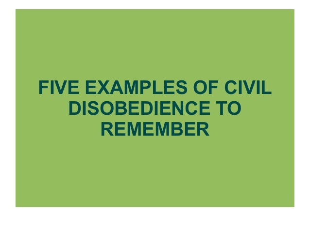 Civil Disobedience