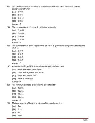 Civil Engineering Competitive Questions | PDF