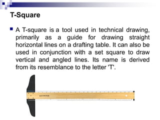 Using T Square Civil Engineering Drawing lecture 1.pptx