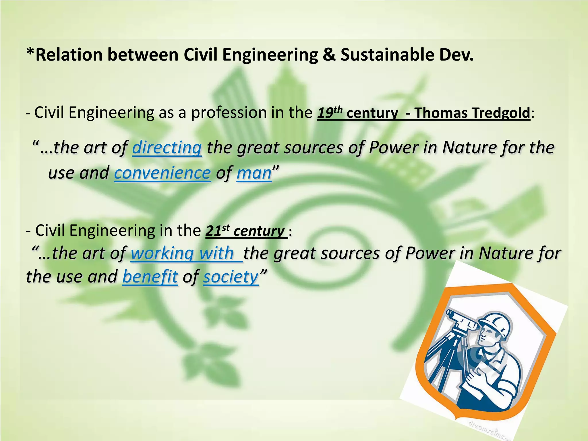 Civil Engineering for Sustainable Development | PDF | Civil Engineering ...
